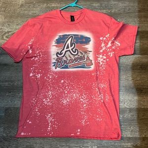 Unisex Atlanta Braves sublimated bleach shirt